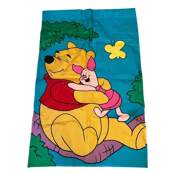 Winnie the Pooh Large Outdoor Decorative Flag with Piglet - Picture 2 of 2